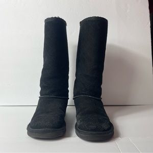 Black suede womens uggs